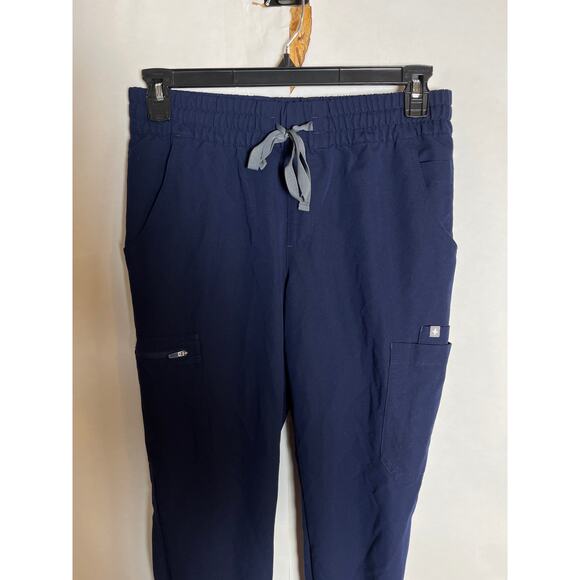 FIGS Navy Blue Elastic Waist Jogger Scrub Pants Size Medium Healthcare - Picture 5 of 9